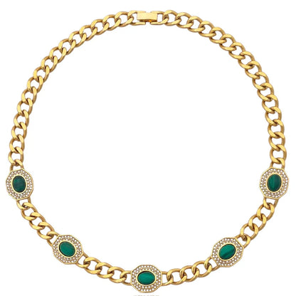 ESTELA NECKLACE MALACHITE