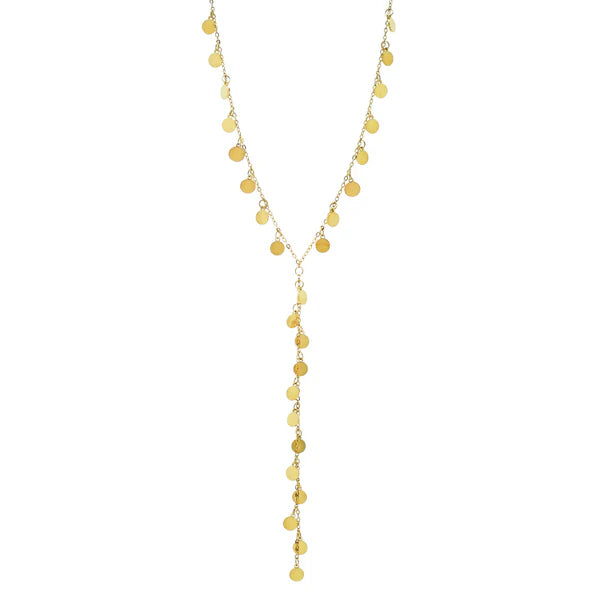 Frosted Halo Tie Necklace