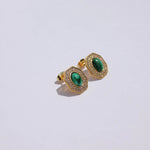 Load image into Gallery viewer, &#39;ESTELA&#39; EARRING -MALACHITE-
