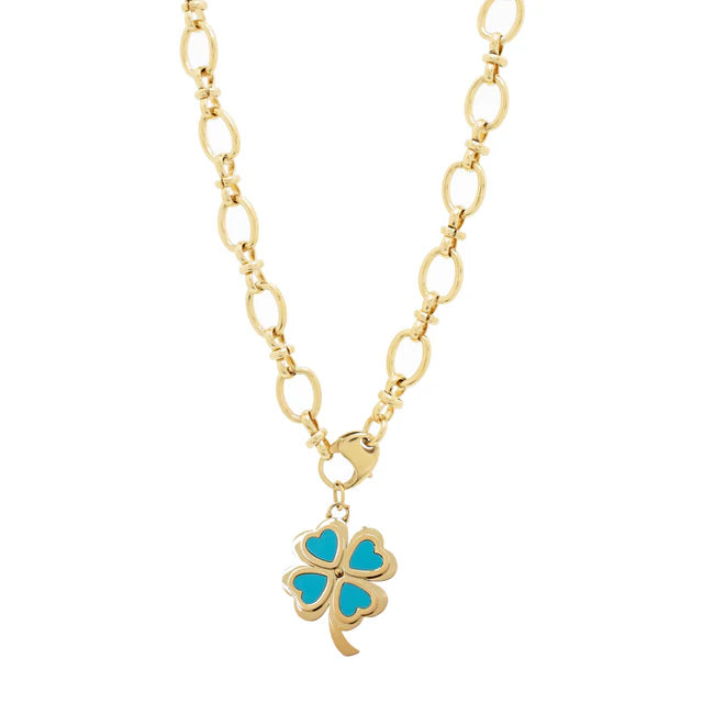 CLEVER CLOVER Turquoise Maxi Chain