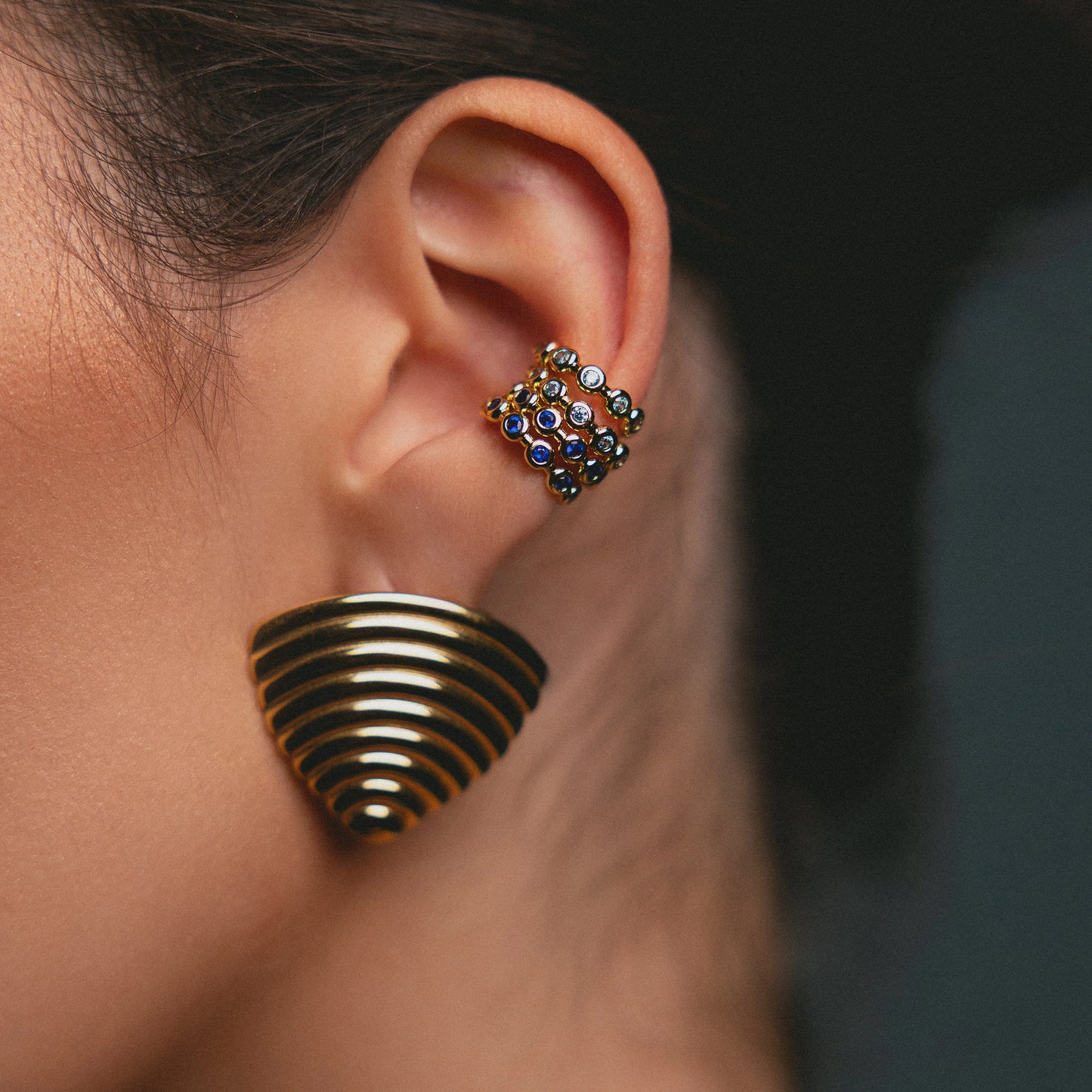 TIDESHELL Earrings -gold- | By Sandra Frometa