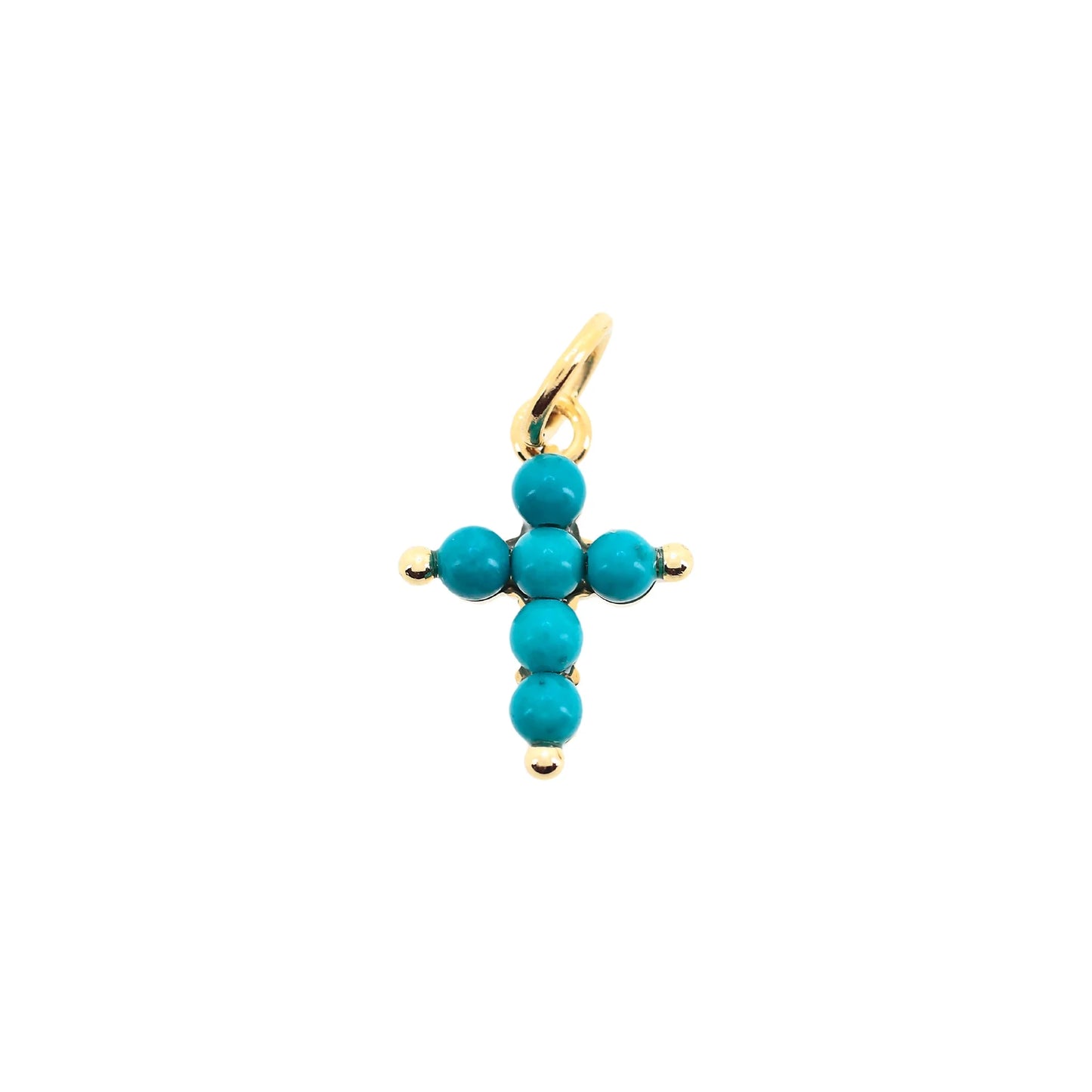 Tiny Cross Turquoise