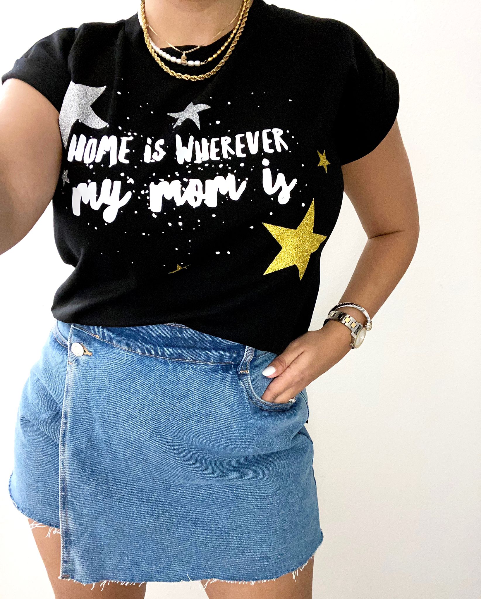 Mom Black T-Shirt