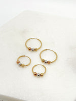 Load image into Gallery viewer, Hoops Gold 18k 003
