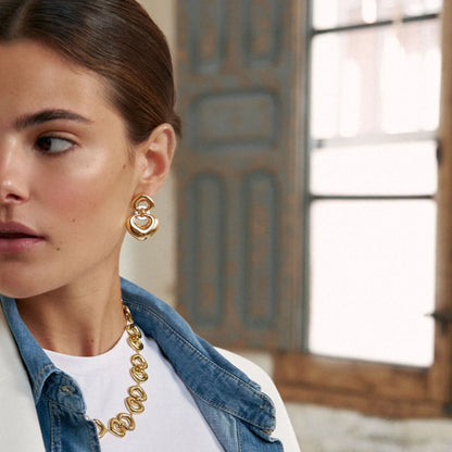 'AFRODITA' Heart Earrings