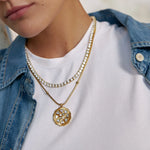 Load image into Gallery viewer, &#39;AVE MARIA&#39; Mother Pearl Heart Necklace
