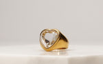 Load image into Gallery viewer, Clear Heart Ring
