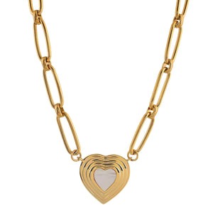'CRECIENTE' Heart Necklace