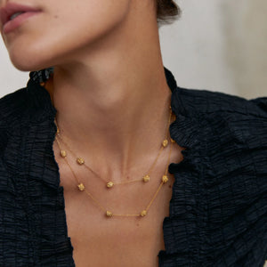 'GAIA' Mini Gold Nugget Necklace