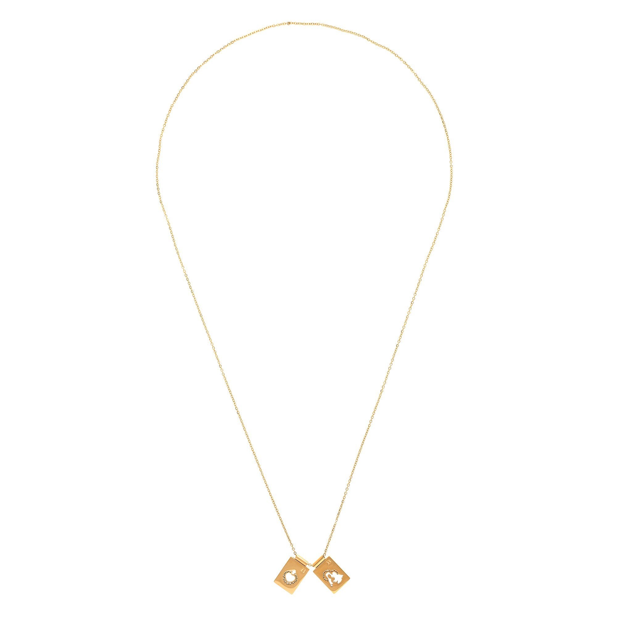 'SCAPULAR' • Virgin & Sacred Heart -Gold-