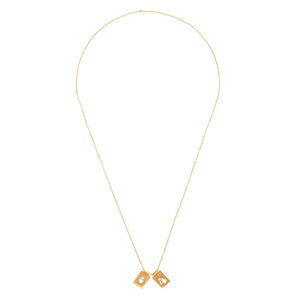 'SCAPULAR' • Virgin & Sacred Heart -Gold-
