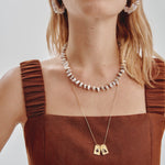 Load image into Gallery viewer, &#39;SCAPULAR&#39; • Virgin &amp; Sacred Heart -Gold-
