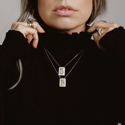 'TWO' Layer Scapular •Virgin & Sacred Heart