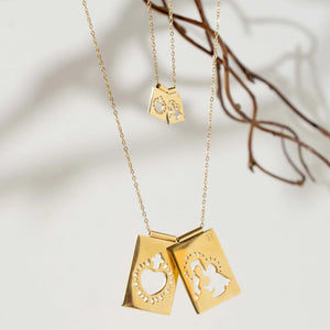 "XL SCAPULAR" • Virgin & Sacred Heart